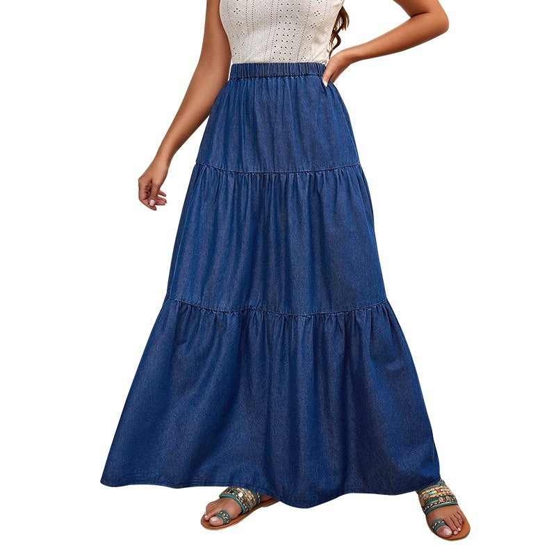 Women’s Long Denim Skirt