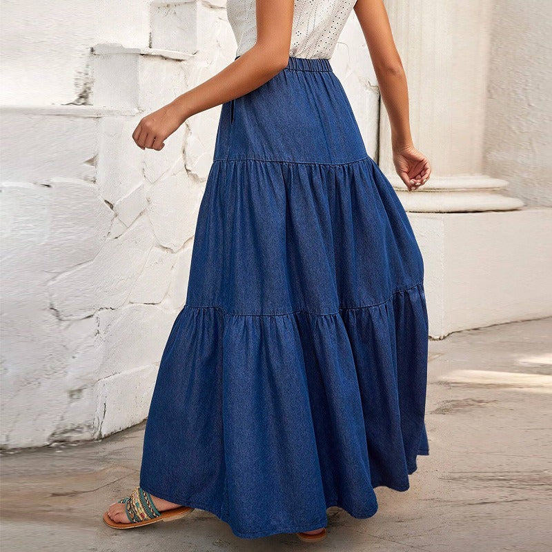 Women’s Long Denim Skirt
