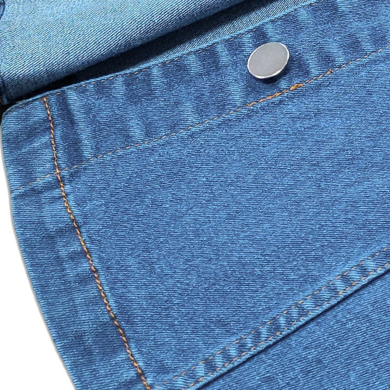 Women’s Short Sleeve Denim Waist Dress